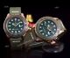 Rolex Yachtmaster Rose Gold Replica Watch - Black Leather Strap (8)_th.jpg